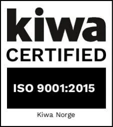 Kiwa certified — ISO/IEC 9001:2015