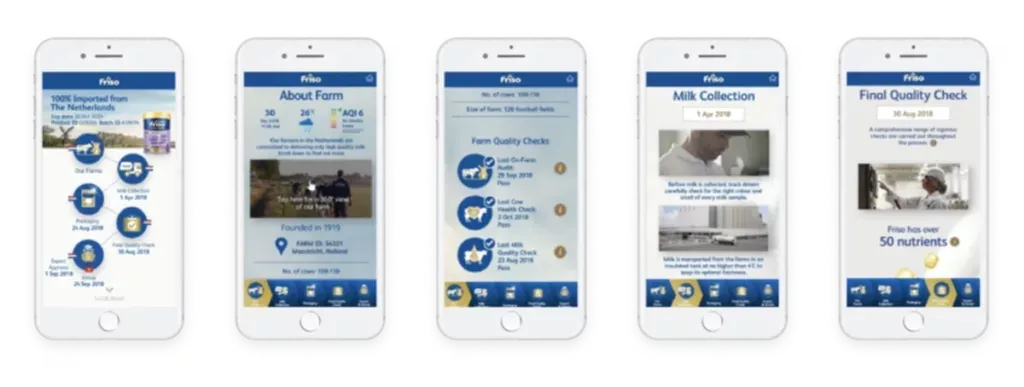 Friso App on Mobile Phones