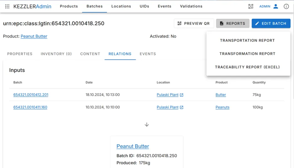 traceability&transformation_reports