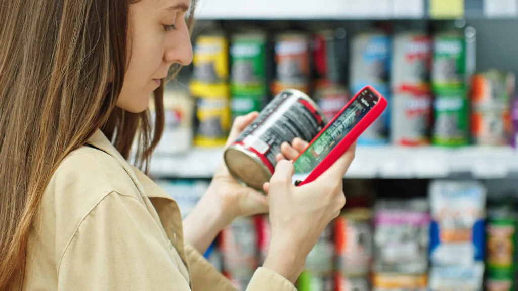 Reading ingredients on packaging